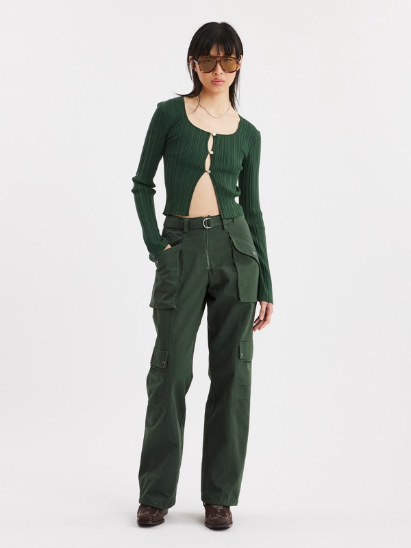 Holzweiler Anatol Women's Trousers Green | QDNM-79015