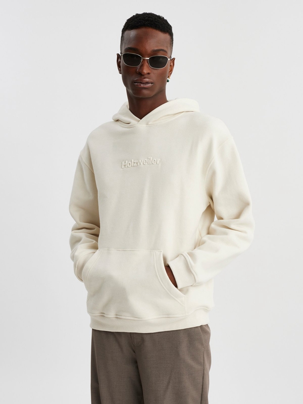 Holzweiler Cooper Men's Hoodie Cream | PMDH-46129