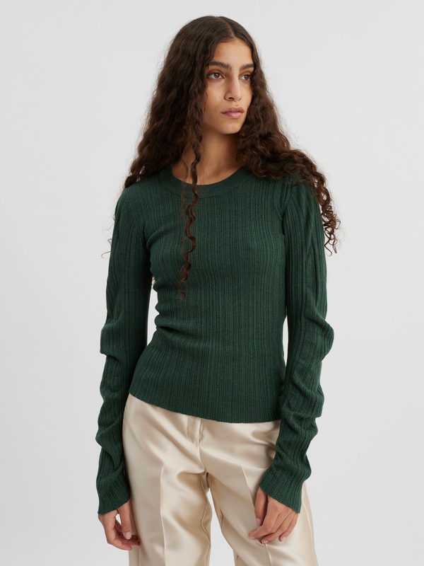 Holzweiler Delilah Knit Women's Tops Green | GLQB-26015