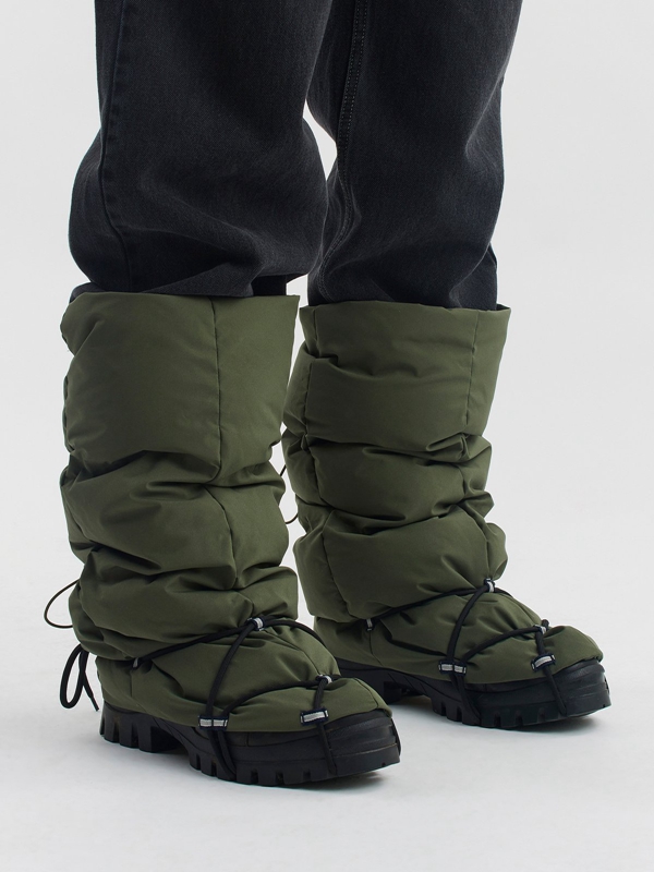 Holzweiler Keng Down Legwarmer Men's Boots Green | NDUF-49238