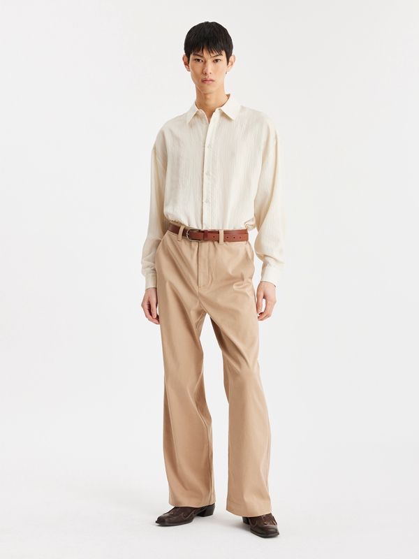 Holzweiler Lopa Men's Trousers Beige | QAST-97283