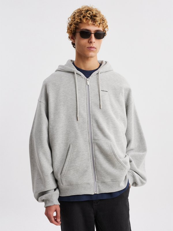 Holzweiler M. Fortune Zip Men's Hoodie Grey | YWTQ-30459