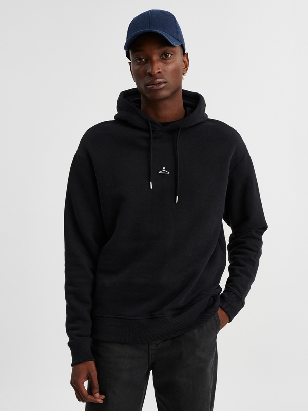 Holzweiler M. Hanger Men's Hoodie Black | JEAV-31865