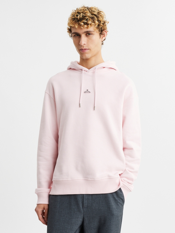 Holzweiler M. Hanger Men's Hoodie Pink | RLAJ-52836