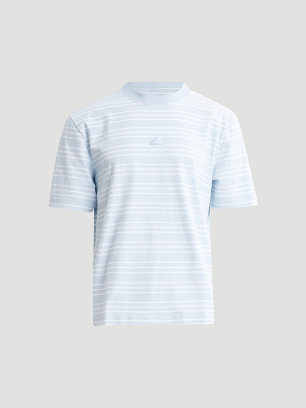 Holzweiler M. Hanger Striped Men's T Shirts Blue | FSGL-81729