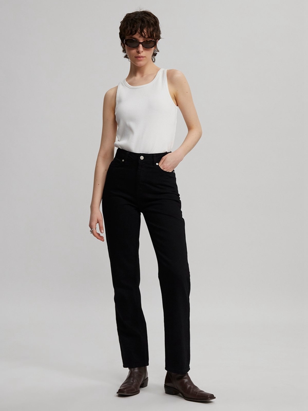 Holzweiler Naomi Twill Women's Trousers Black | MOHG-12973