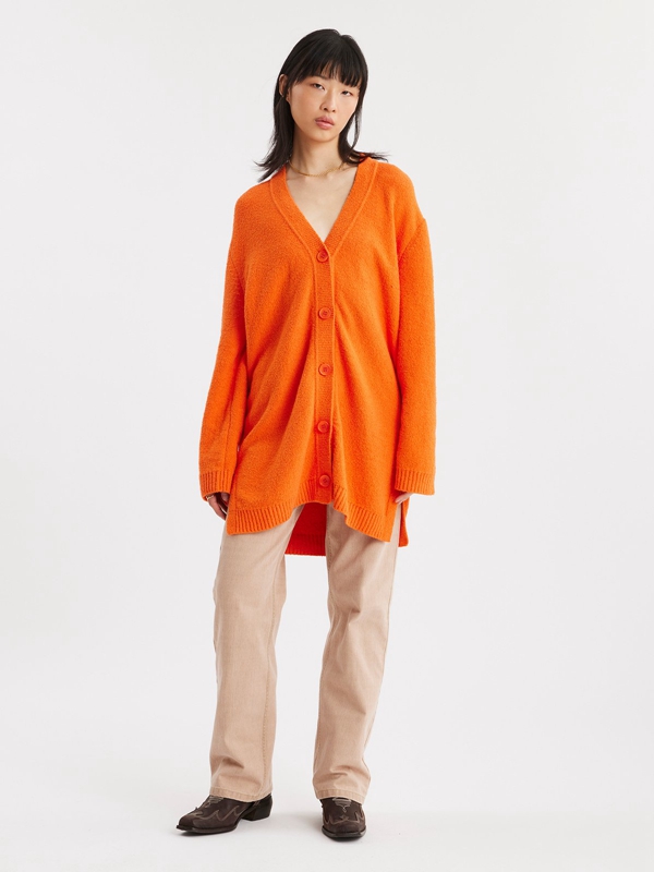 Holzweiler Passa Knit Women's Cardigan Orange | UGNR-45702