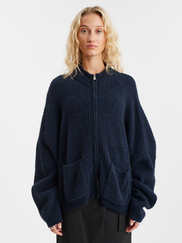 Holzweiler Penguin Knit Women's Cardigan Blue | AMGR-17865