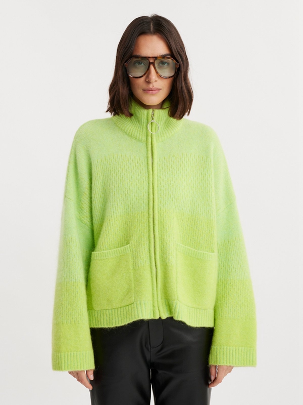 Holzweiler Tine Knit Women's Cardigan Green | XECH-49863