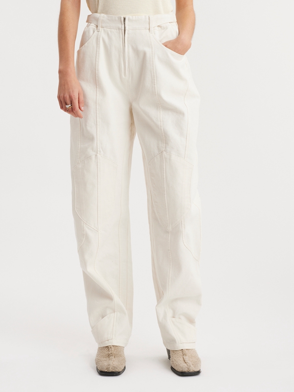 Holzweiler Aglaia Women's Trousers White | XUBA-01952