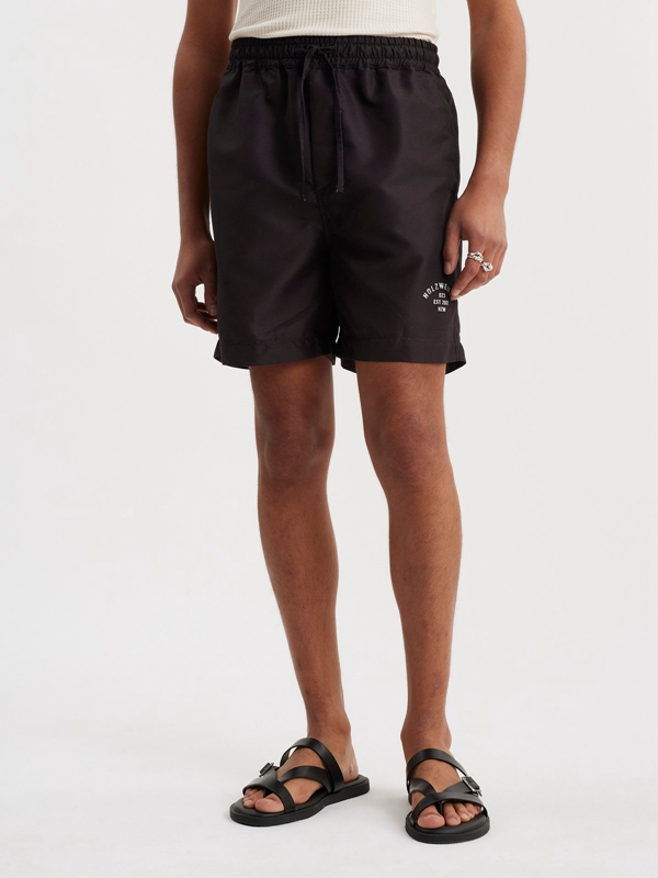 Holzweiler Colossus Swim Men's Shorts Black | ATRU-62908