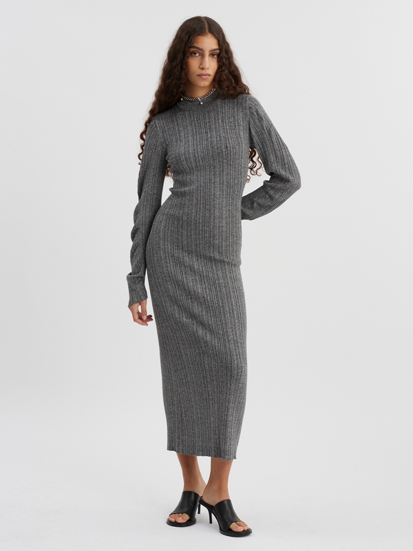 Holzweiler Daria Knit Women\'s Dress Grey | LYWH-61048