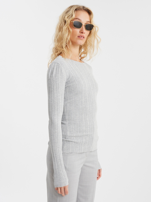 Holzweiler Ellie Knit Women's Tops Grey | BGMZ-41632