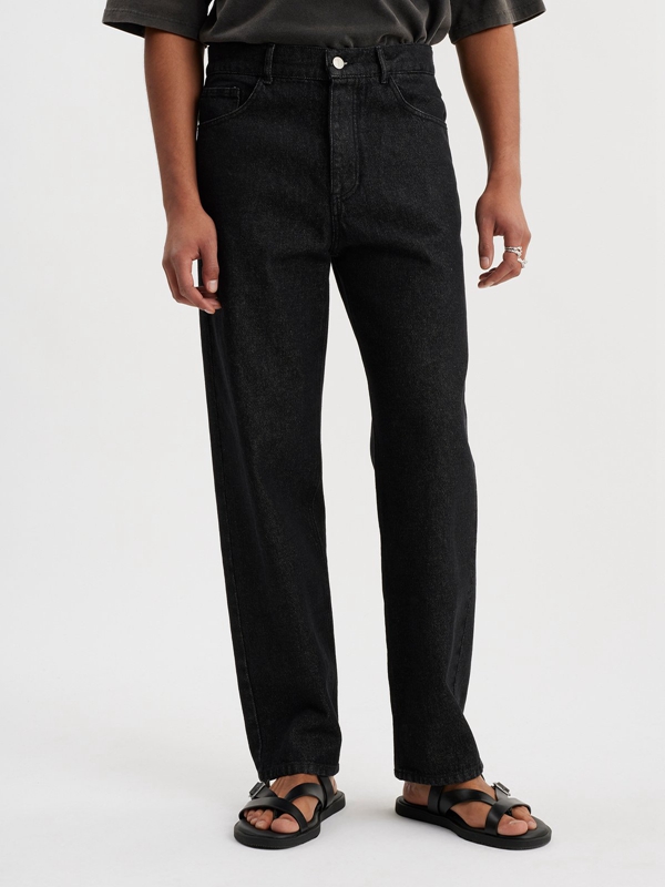 Holzweiler Genesis Denim Men's Trousers Black | PBRO-15237