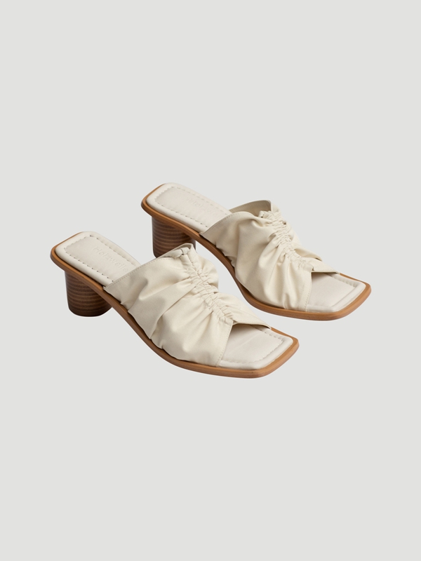 Holzweiler Gro Summer Women's Mules Cream | EXJR-08754