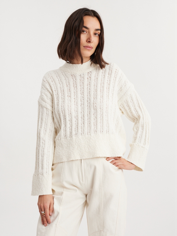 Holzweiler Hi Knit Women's Sweaters White | XRAZ-63509