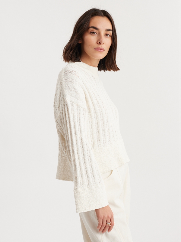 Holzweiler Hi Knit Women's Sweaters White | XRAZ-63509