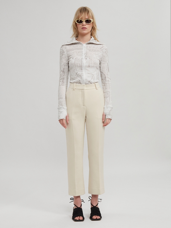 Holzweiler Jasabi Women's Trousers Beige | XKVO-93028