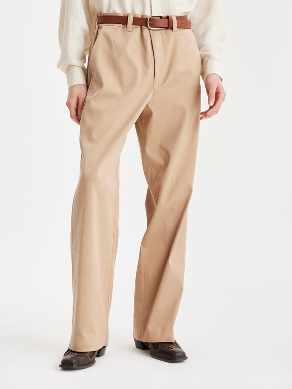 Holzweiler Lopa Men's Trousers Beige | QAST-97283