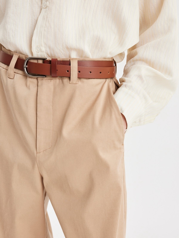 Holzweiler Lopa Men's Trousers Beige | QAST-97283