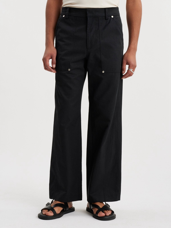 Holzweiler Lopa Worker Men's Trousers Black | GDAV-02741