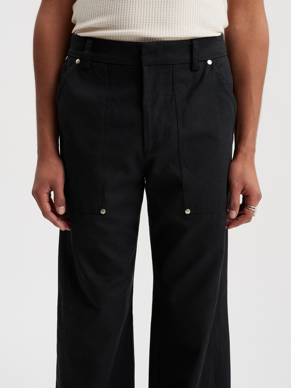 Holzweiler Lopa Worker Men's Trousers Black | GDAV-02741