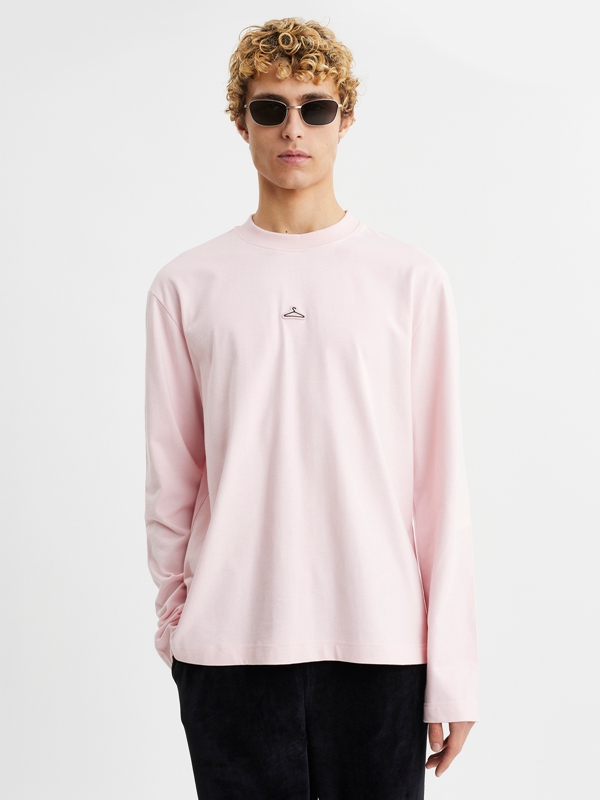 Holzweiler M. Hanger Longsleeve Men\'s Shirts Pink | XEDM-63509