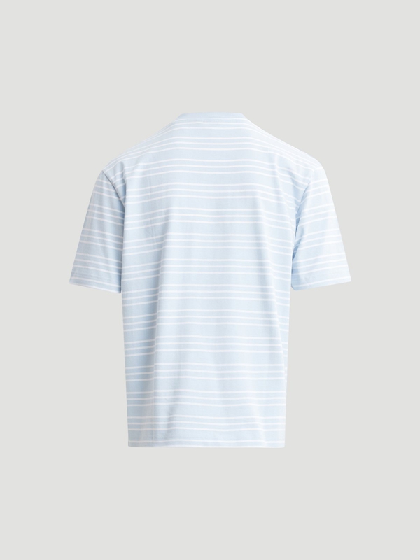 Holzweiler M. Hanger Striped Men's T Shirts Blue | FSGL-81729