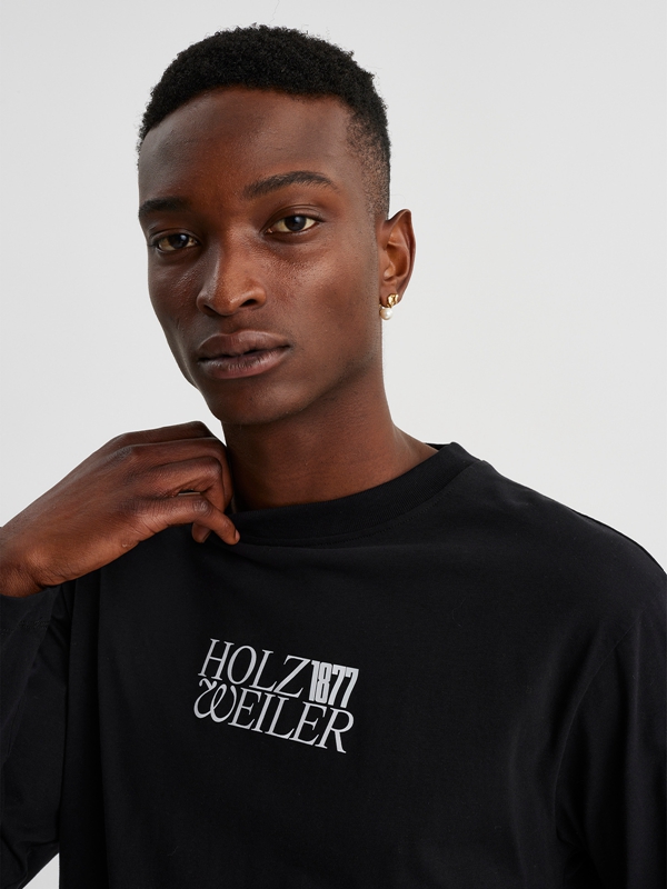 Holzweiler M. Longitude 1877 Men's Shirts Black | OGYF-16524