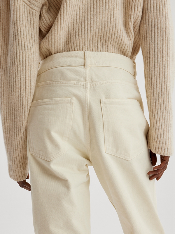 Holzweiler Naomi Twill Women's Trousers White | ZPIT-13749