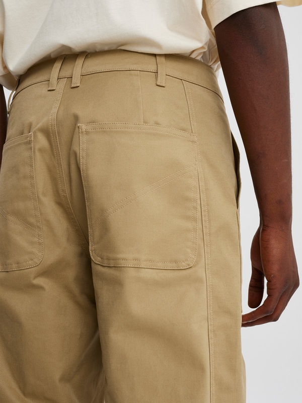 Holzweiler Neil Worker Men's Trousers Beige | JLUX-80596