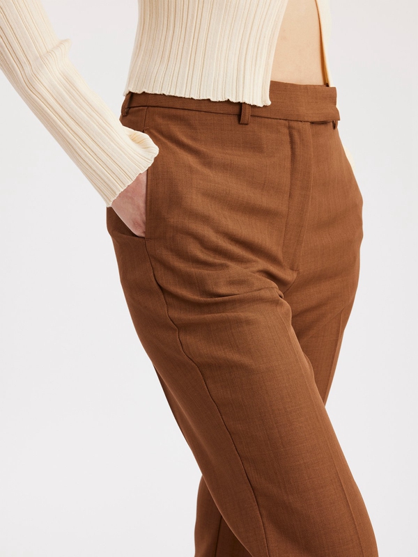 Holzweiler Nosabi Women's Trousers Brown | AJOT-29567