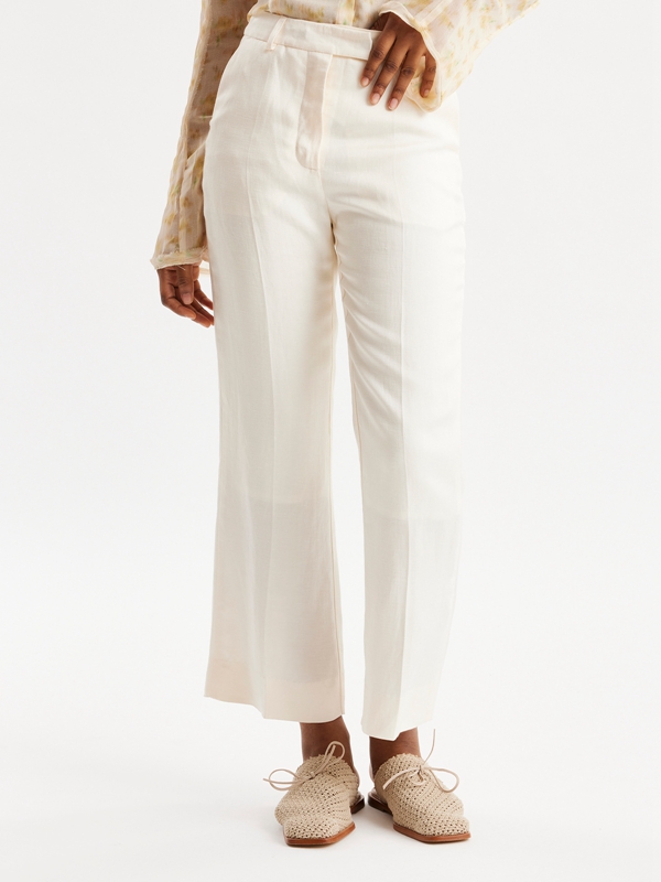 Holzweiler Nosabi Women's Trousers White | AUDQ-13867