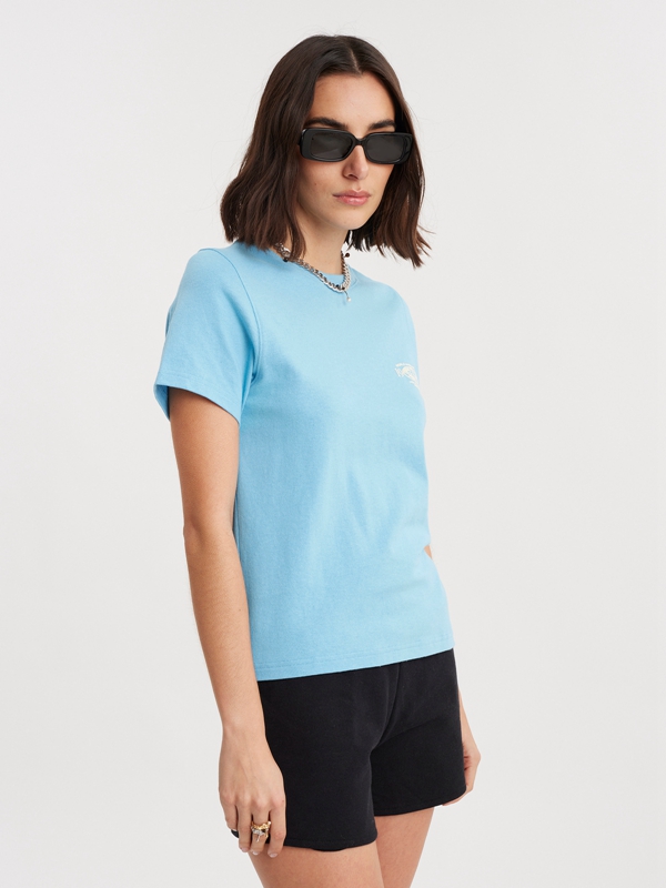 Holzweiler Penny Sporty Women's T Shirts Blue | GNIS-24306