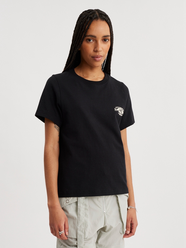 Holzweiler Penny Sporty Women's T Shirts Black | QAML-96478