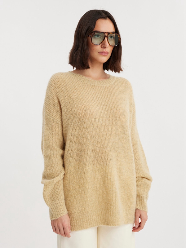 Holzweiler Sande Knit Women's Sweaters Yellow | RWPI-47160