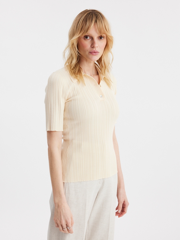 Holzweiler Smooth Knit Women's Tops Yellow | NKSB-82417