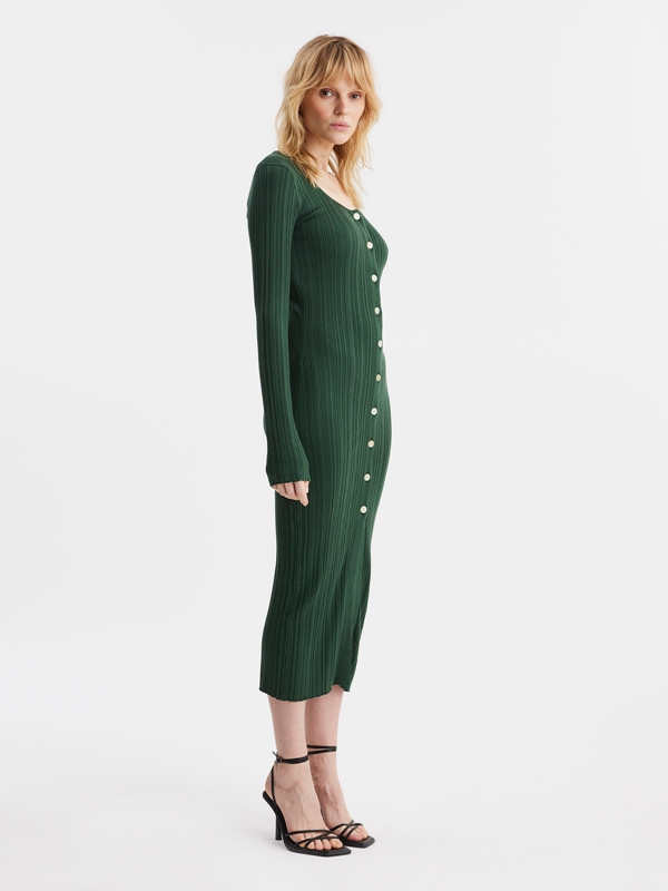 Holzweiler Tanya Knit Women's Dress Green | XYJB-97516