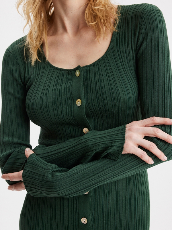 Holzweiler Tanya Knit Women's Dress Green | XYJB-97516