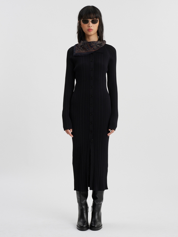 Holzweiler Trestle Knit Women's Dress Black | JEDL-32849