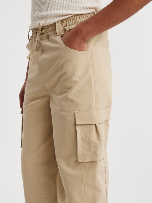 Holzweiler Tribeca Cargo Men's Trousers Beige | KOST-36091