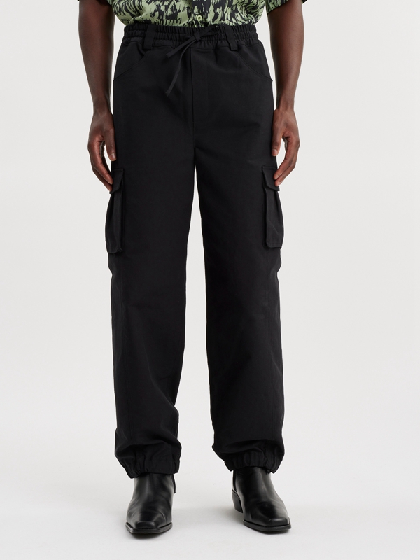 Holzweiler Tribeca Cargo Men's Trousers Black | WBQV-76820