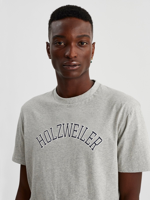 Holzweiler Tucker Men's T Shirts Grey | IVKR-56129