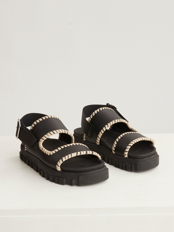 Holzweiler Tveita Women's Sandals Black | GBKA-05439