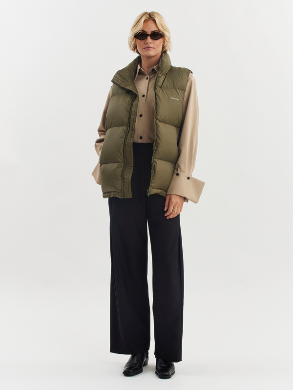 Holzweiler W. Ail Down Women's Vest Green | OJLI-23014