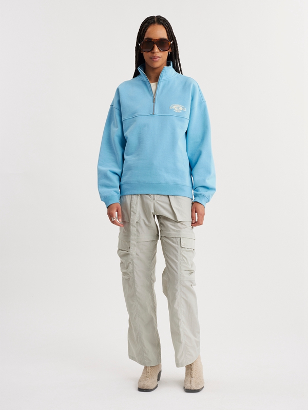 Holzweiler W. Mezzanine Sporty Women's Hoodie Blue | CXTO-70345